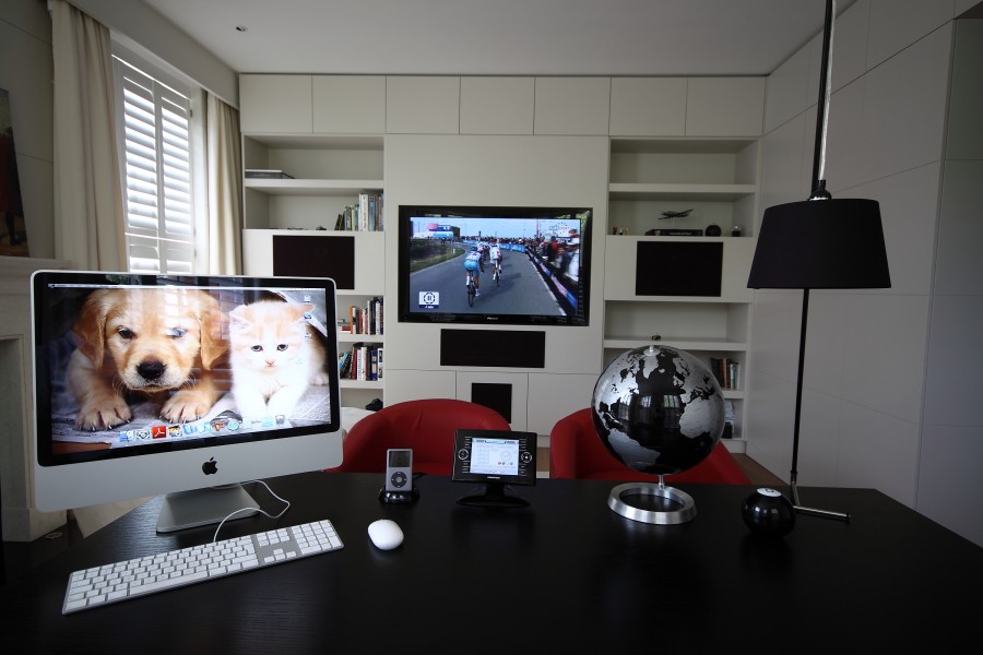 Crestron is one of the brands specialised in more sophisticated building automation from any kind of buildings to homes. You can control absolutely everything from your ipad or Smartphone from whatever part of the world you are.  Photography courtesy of “Kensington Home Technology, AV specialists”.