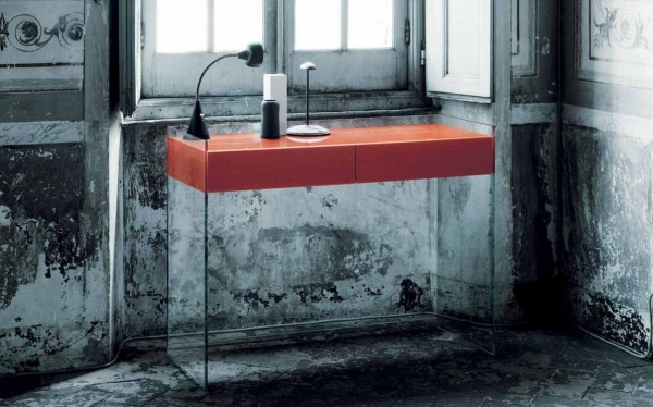 Float console, glas italia